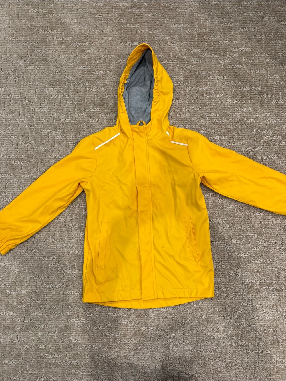 Cat & Jack Bright Yellow Hooded Raincoat